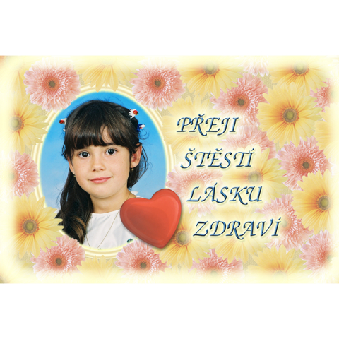 Pohlednice - motiv květiny, k svátku, narozeniny Pohlednice - motiv květiny, k svátku, narozeniny